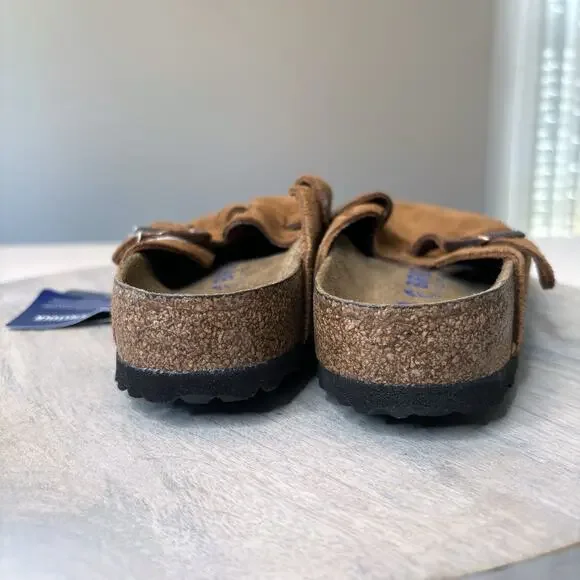 New with Tags Men's Birkenstock Boston Mink Classic Suede Soft Clogs Shoes Sz 7 - Picture 7 of 10